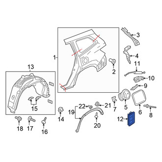 Honda OE - Rear Quarter Panel Vent