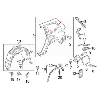 Honda OE - Bumper Cover Screw