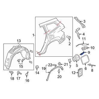 Honda OE - Fuel Filler Door Grommet