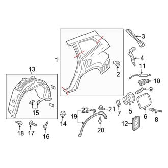 Honda OE - Quarter Panel & Components