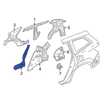 Honda OE - Rear Right Quarter Panel Extension