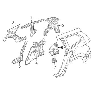 Honda OE - Quarter Panel - Inner Structure