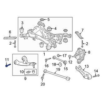 Honda OE - Upper Suspension Control Arm Bolt