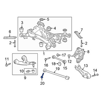 Honda OE - Inner Suspension Trailing Arm Bolt