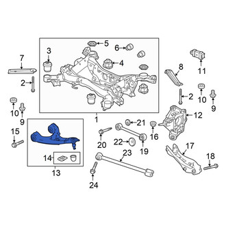 Honda OE - Rear Left Upper Suspension Control Arm