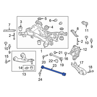 Honda OE - Rear Left Suspension Trailing Arm