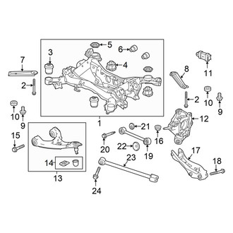 Honda OE - Rear Suspension - Suspension Components (AWD)