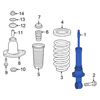 Honda OE - Rear Suspension Shock Absorber