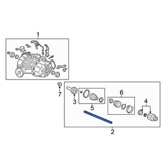 Honda OE - Rear Left CV Axle Assembly