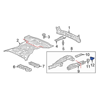 Honda OE - Rear Left Frame Stiffener