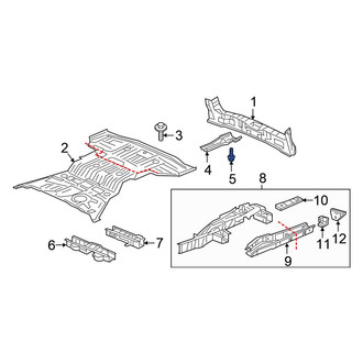 Honda OE - Upper Liftgate Latch Bolt