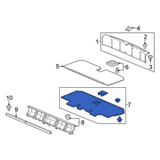 Honda OE - Rear Floor Carpet