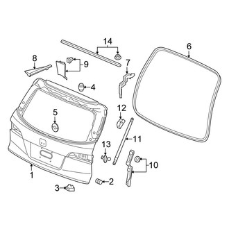 Honda OE - Lift Gate - Gate & Hardware
