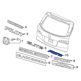 Honda OE - Rear Hatch Emblem