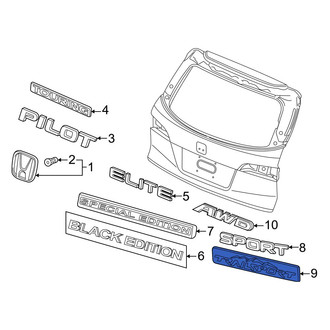 Honda OE - Rear Hatch Emblem