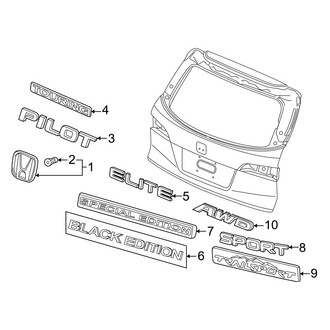 Honda OE - Lift Gate - Exterior Trim