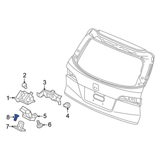 Honda OE - Door Lock Striker Plate Bolt