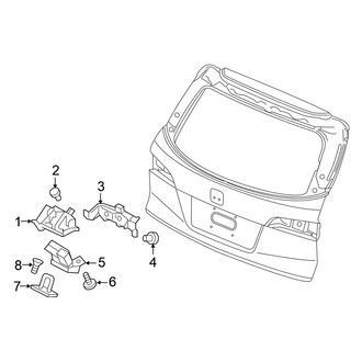Honda OE - Lift Gate - Lock & Hardware (W/O Power Gate)