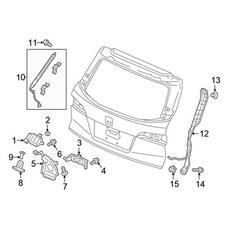 Honda OE - Lift Gate - Lock & Hardware (With Power Gate)