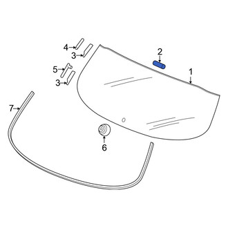 Honda OE - Back Glass Spacer