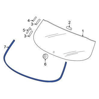 Honda OE - Rear Hatch Seal