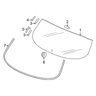Honda OE - Lift Gate - Glass