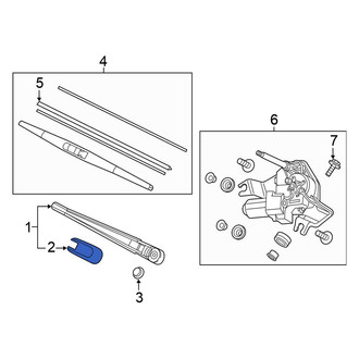 Honda OE - Rear Wiper Arm Cover