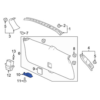Honda OE - Rear Liftgate Pull Handle