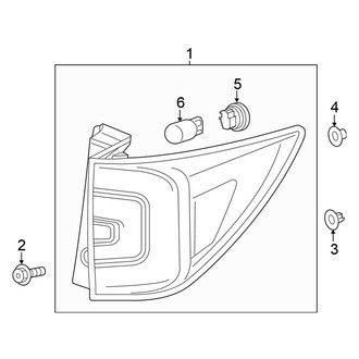 Honda OE - Rear Lamps - Tail Lamps (Quarter Panel)