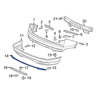 Honda OE - Rear Bumper Trim