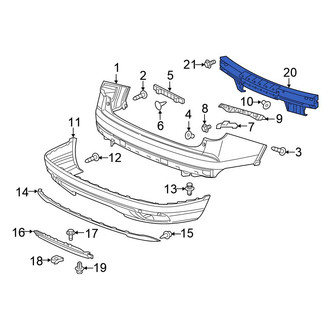 Honda OE - Rear Bumper Impact Bar
