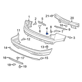 Honda OE - Inner Bumper Cover Bolt