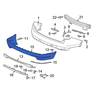 Honda OE - Rear Lower Bumper Cover