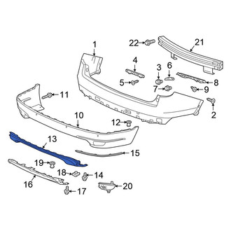 Honda OE - Rear Upper Valance Panel