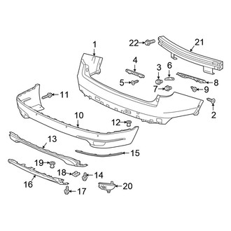 Honda OE - Rear Bumper - Bumper & Components