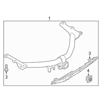 Honda OE - Rear Bumper - Trailer Hitch Components
