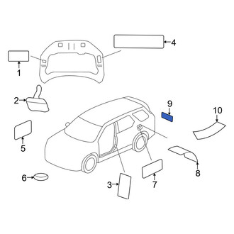 Honda OE - Right Engine Decal