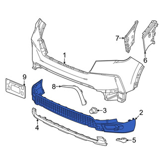 Honda OE - Rear Upper Bumper Cover