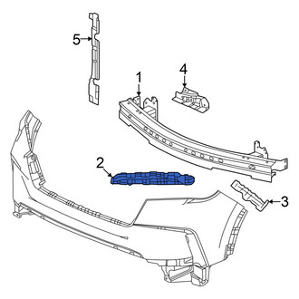 Honda OE - Front Left Bumper Cover Support Rail