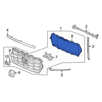 Honda OE - Front Right Radiator Support Air Duct