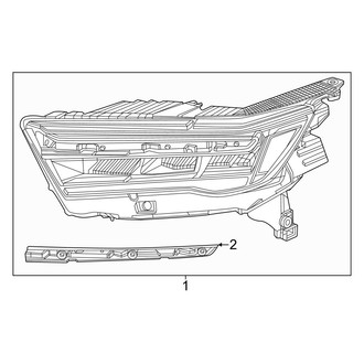 Honda OE - Front Lamps - Headlamp Components