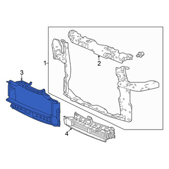 Honda OE - Front Lower Radiator Support Air Deflector