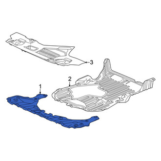 Honda OE - Front Rearward Radiator Support Splash Shield