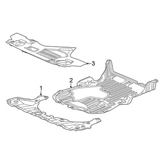 Honda OE - Radiator Support - Splash Shields