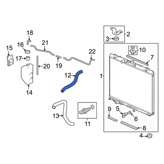 Honda OE - Upper Radiator Coolant Hose