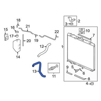 Honda OE - Lower Radiator Coolant Hose
