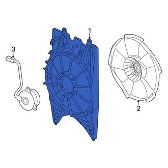 Honda OE - Front Engine Cooling Fan Shroud