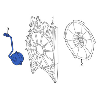 Honda OE - Left Engine Cooling Fan Motor