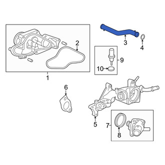Honda OE - Engine Coolant Pipe