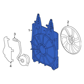 Honda OE - A/C Condenser Fan Shroud